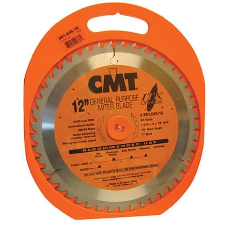Cmt Cmt Cmt251.045.12 12 In. General Purpose Miter Blade CMT251.045.12